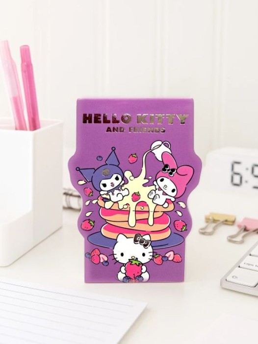 Блокнот фигурный А7 "Куроми-5", 40л, на скрепке, тиснение серебряной фольгой 