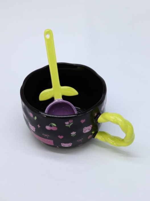 Кружка «Cherry and Bear», black (400 ml) 