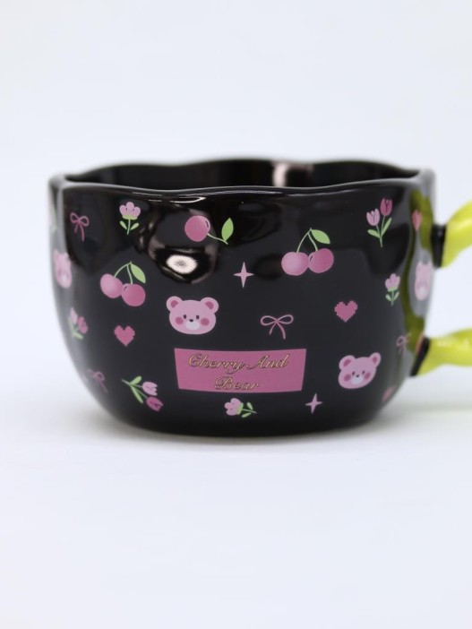 Кружка «Cherry and Bear», black (400 ml) 