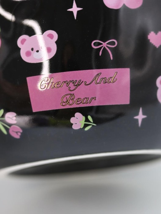 Кружка «Cherry and Bear», black (400 ml) 