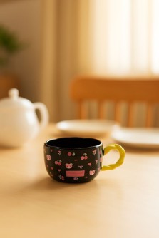 Кружка «Cherry and Bear», black (400 ml)