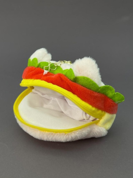 Плюшевый брелок - кошелек &quot;Pigburger&quot;, mix 