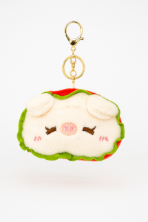 Плюшевый брелок - кошелек "Pigburger", mix