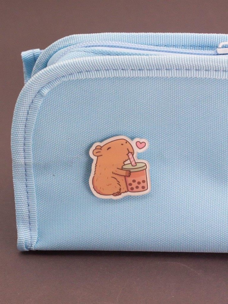 Значок акриловый iLikeGift "Бабл-капибара и сердце"