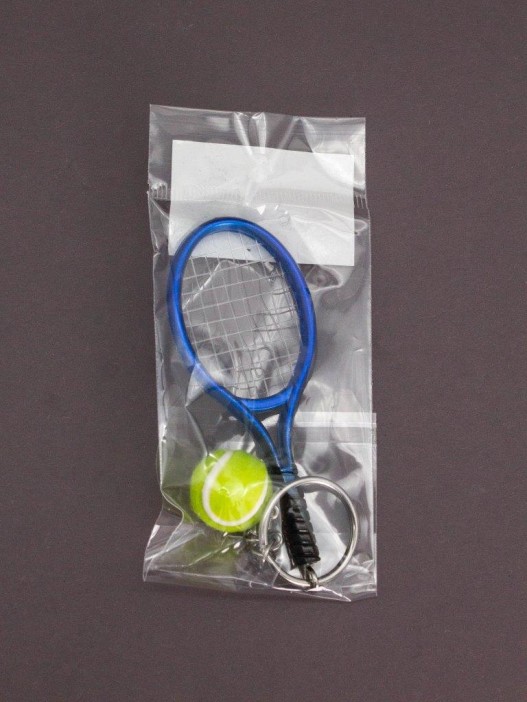 Брелок iLikeGift &quot;Tennis racket&quot;, blue (2.8*10 см) 