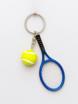 Брелок iLikeGift "Tennis racket", blue (2.8*10 см)