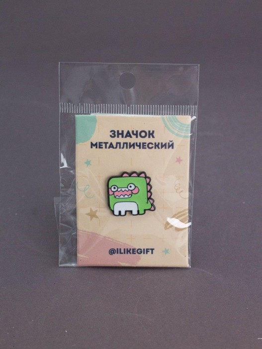 Значок металлический iLikeGift &quot;Quadrosaurus&quot; 