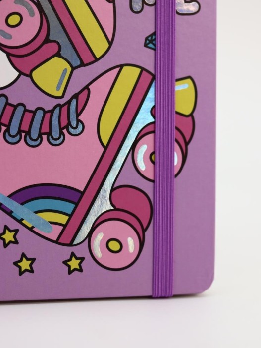 Блокнот (А5) &quot;Roll me&quot;, purple (14.5*21) 