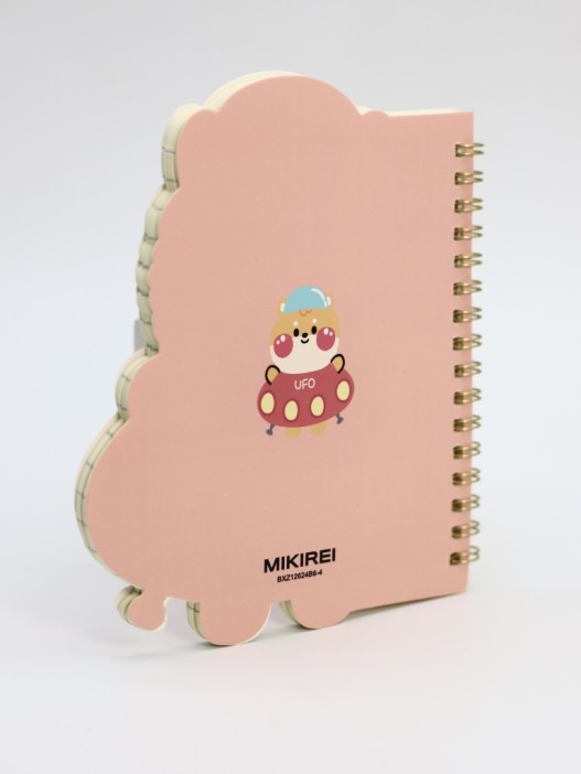 Блокнот на спирали (B6) &quot;Space friends&quot;,  yellow (13*18) 