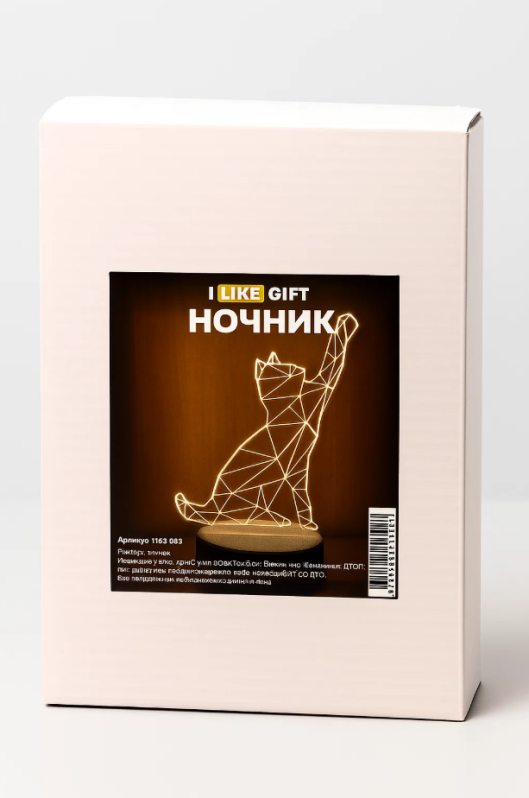 Ночник iLikeGift "Кошка" светодиодный, USB (9х20 см)
