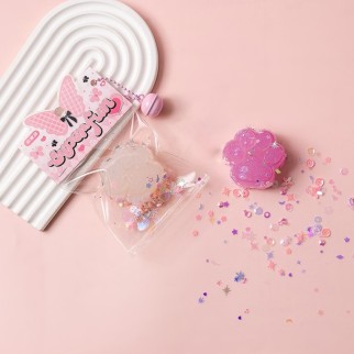 Мялка - антистресс «Магическая Таба ЛАПКА», розовая, 9 х 15 см (УЦЕНКА)