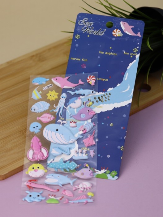 Наклейки объемные &quot;Underwater world&quot; (9*22,5 см) 