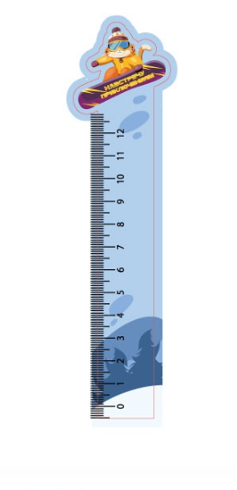 Линейка ECO из дерева iLikeGift «Навстречу приключениям» 