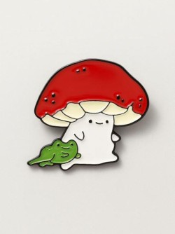 Значок металлический iLikeGift "Mushroom and frog"