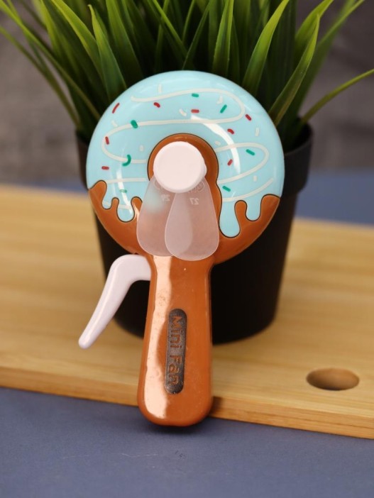 Портативный механический ручной вентилятор «Bagel» (14,5х7,5х4 см), mix 