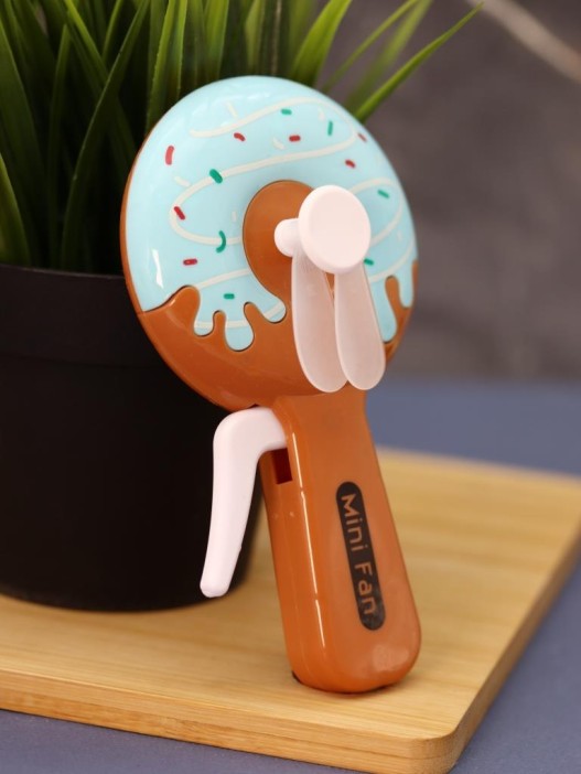 Портативный механический ручной вентилятор «Bagel» (14,5х7,5х4 см), mix 