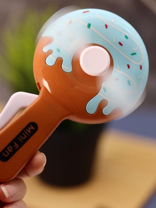 Портативный механический ручной вентилятор «Bagel» (14,5х7,5х4 см), mix 