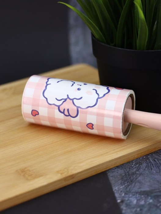 Ролик для чистки одежды &quot;Pink voluminous bear&quot;, 10 см*60 листов 