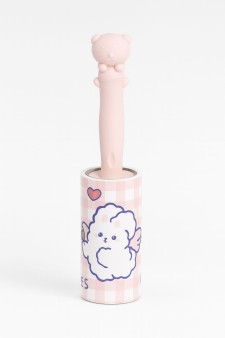 Ролик для чистки одежды "Pink voluminous bear", 10 см*60 листов