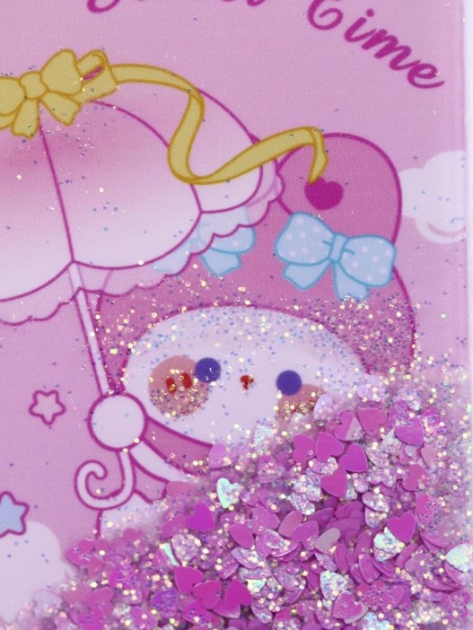 Зеркало шейкер раскладное &quot;Sweet Time Rabbit&quot;, розовое, 8*6 см 