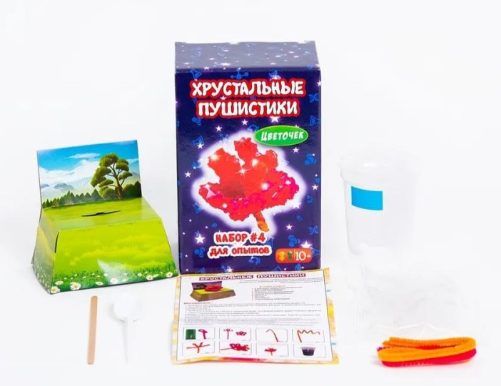 Набор для опытов Хрустальные пушистики &quot;ЦВЕТОК&quot; 