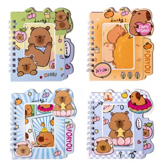 Блокнот "Капибарка" 48л, 10*11см, спираль