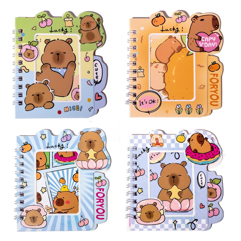 Блокнот "Капибарка" 48л, 10*11см, спираль 