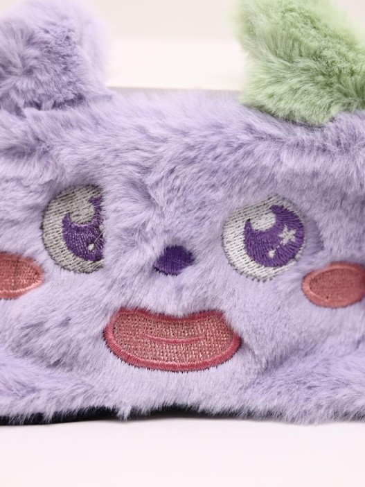 Маска для сна гелевая &quot;Fluffy monster&quot;, purple 