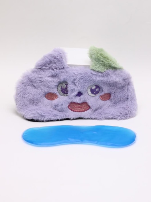 Маска для сна гелевая &quot;Fluffy monster&quot;, purple 