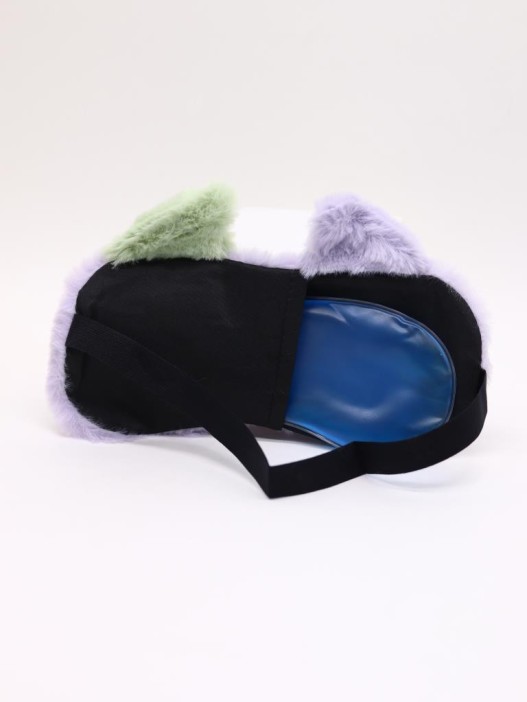 Маска для сна гелевая &quot;Fluffy monster&quot;, purple 