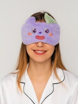 Маска для сна гелевая "Fluffy monster", purple