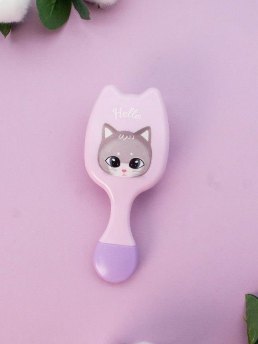 Расческа «Hello cat», purple 
