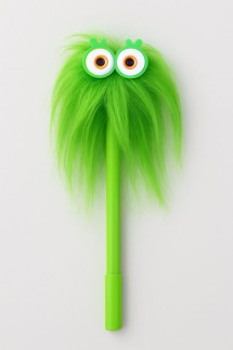 Ручка с помпоном &quot;Jellyfish&quot;, green