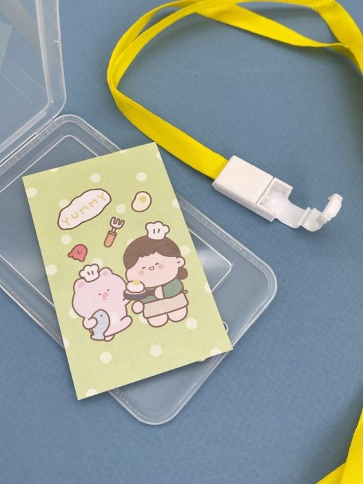 Держатель для карт с шнурком &quot;Yummy&quot;, green (11.5*7 см) 