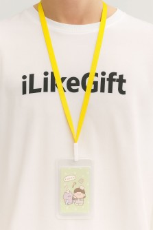 Держатель для карт с шнурком "Yummy", green (11.5*7 см)