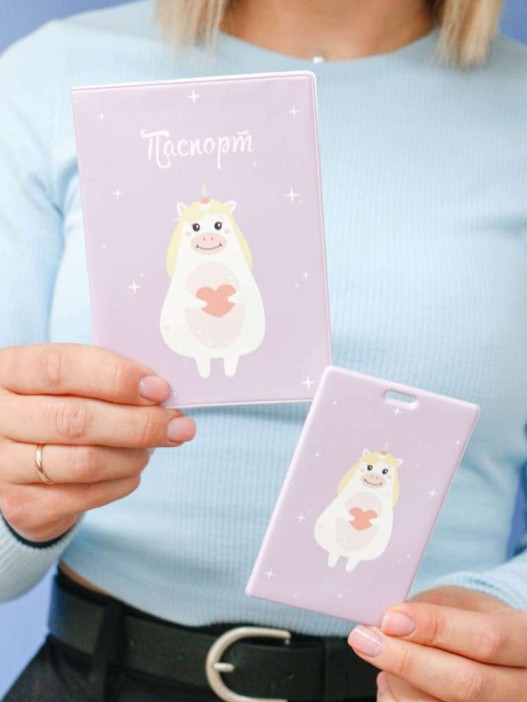 Держатель для карт «Love unicorn» (6,5 х 10,4 см) 
