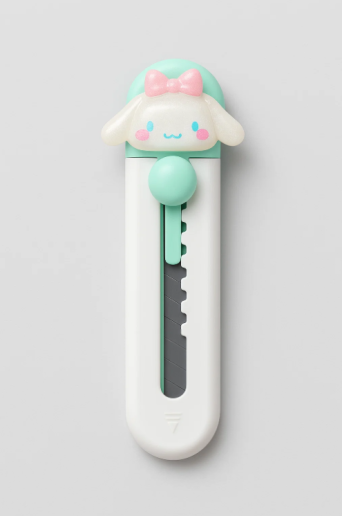 Канцелярский нож "Glass hare", white