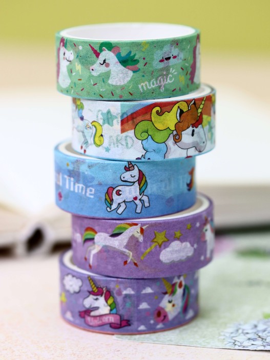 Набор декоративного скотча «Funny unicorn», 