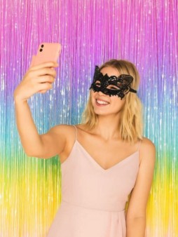 Праздничный занавес, дождик для фотозоны "Rainbow", (100*200 см)