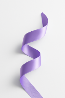 Лента для декора и подарков &quot;Ribbon of Joy&quot;, purple (2,5 см*1 м)