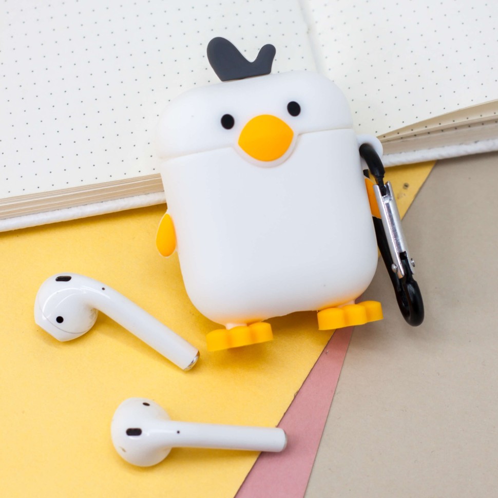 Чехол для Airpods "Penguin", white