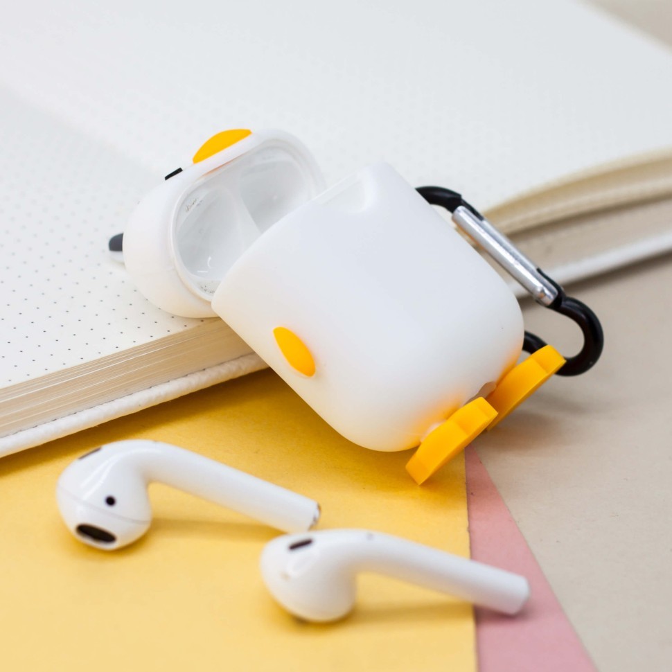 Чехол для Airpods "Penguin", white