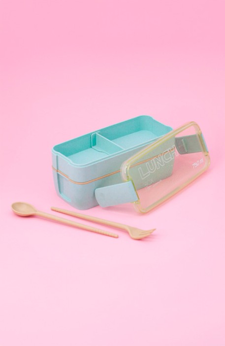 Ланчбокс &quot;Convenient&quot;, green, 2 яруса (750 мл) 