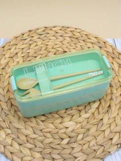 Ланчбокс &quot;Convenient&quot;, green, 2 яруса (750 мл)