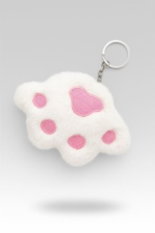 Плюшевый брелок "Fluffy claws", white