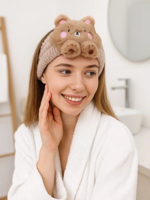 Повязка на голову GIRLY "Dear bear", brown 