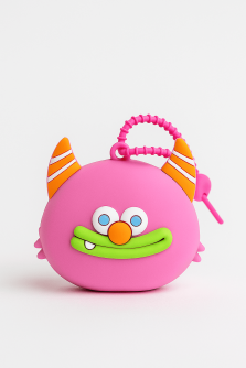 Брелок-кошелёк "Funny monster", pink (8*8.7 см)