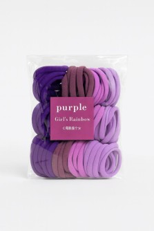 Набор резинок для волос "Rainbow", purple