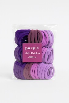 Набор резинок для волос "Rainbow", purple