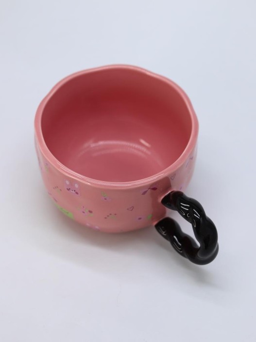 Кружка «Flowers and Rabbit», pink (400 ml) 